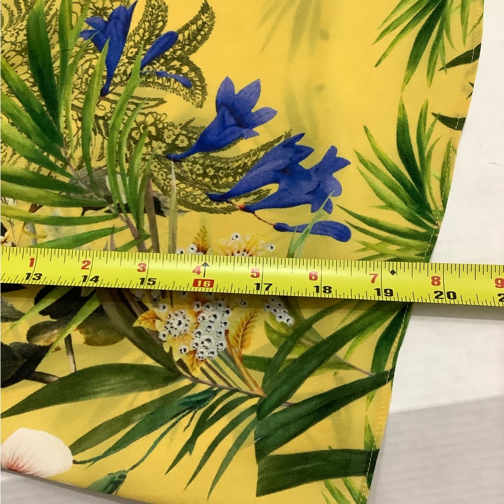 Ted Baker Royal Palm Tie Back Top Silk Blend Lightweight - Picture 8 of 9